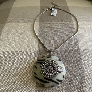 Chico’s Zebra Striped Medallion